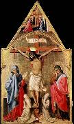 Antonio da Firenze, Crucifixion with Mary and St John the Evangelist